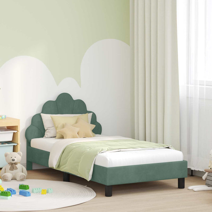 Struttura letto bambini con testata Verde Mare 80 x 160 cm 42011146