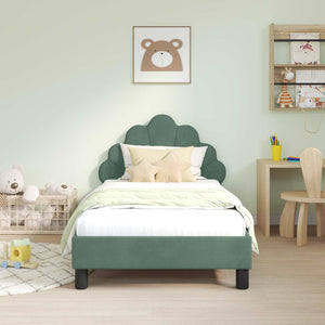 Struttura letto bambini con testata Verde Mare 80 x 160 cm 42011146