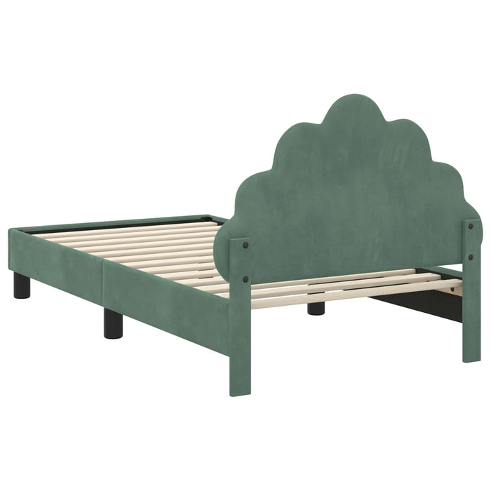 Struttura letto bambini con testata Verde Mare 80 x 160 cm 42011146