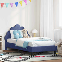 Struttura letto bambini con testata Blu Polizia 80 x 160 cm 42011147