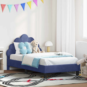Struttura letto bambini con testata Blu Polizia 80 x 160 cm 42011147
