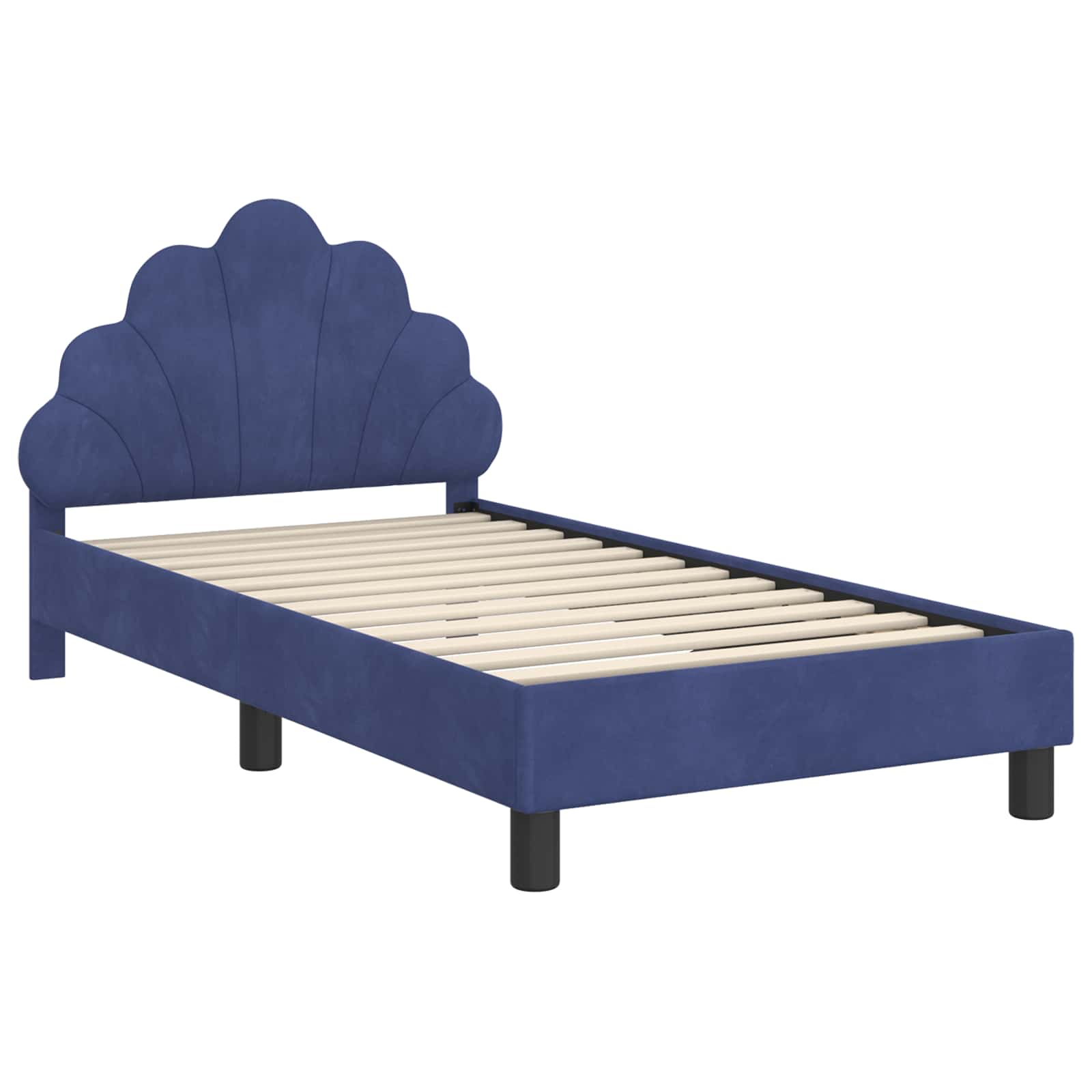 Struttura letto bambini con testata Blu Polizia 80 x 160 cm 42011147