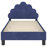 Struttura letto bambini con testata Blu Polizia 80 x 160 cm 42011147
