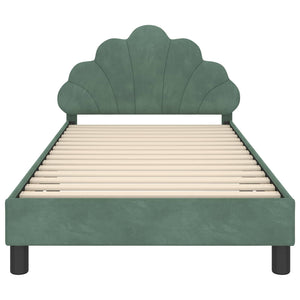 Struttura letto bambini con testata Verde Mare 80 x 200 cm 42011153