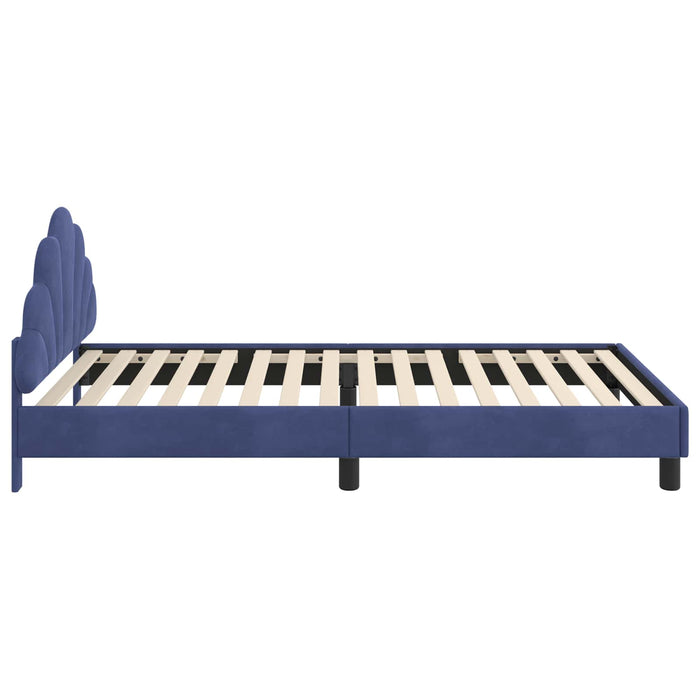 Struttura letto bambini con testata Blu Polizia 80 x 200 cm 42011154
