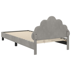 Struttura letto bambini con testata Grigio chiaro 90 x 190 cm 42011155