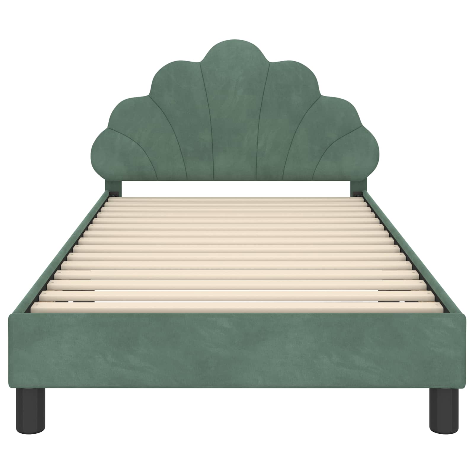 Struttura letto bambini con testata Verde Mare 90 x 190 cm 42011160