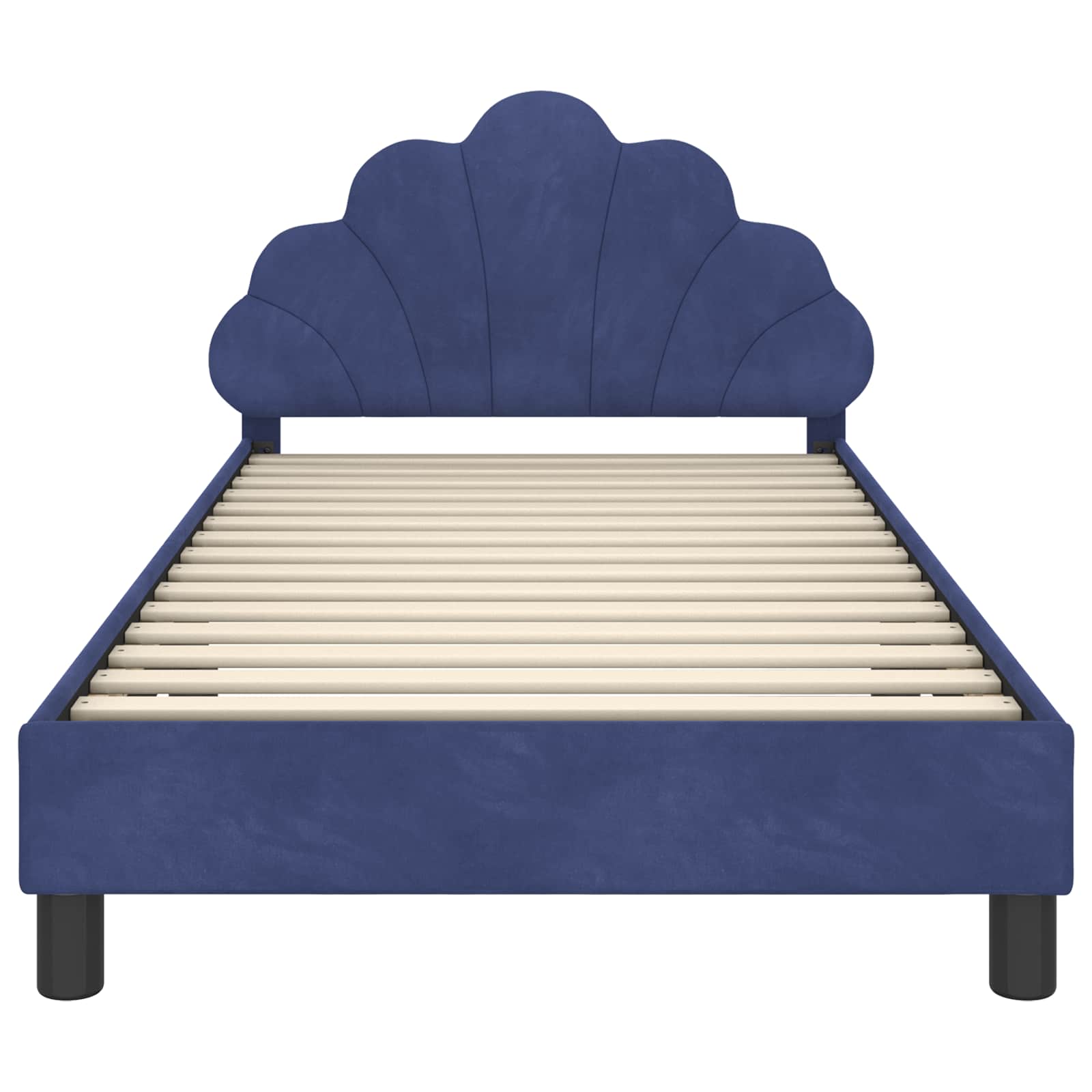 Struttura letto bambini con testata Blu Polizia 90 x 190 cm 42011161