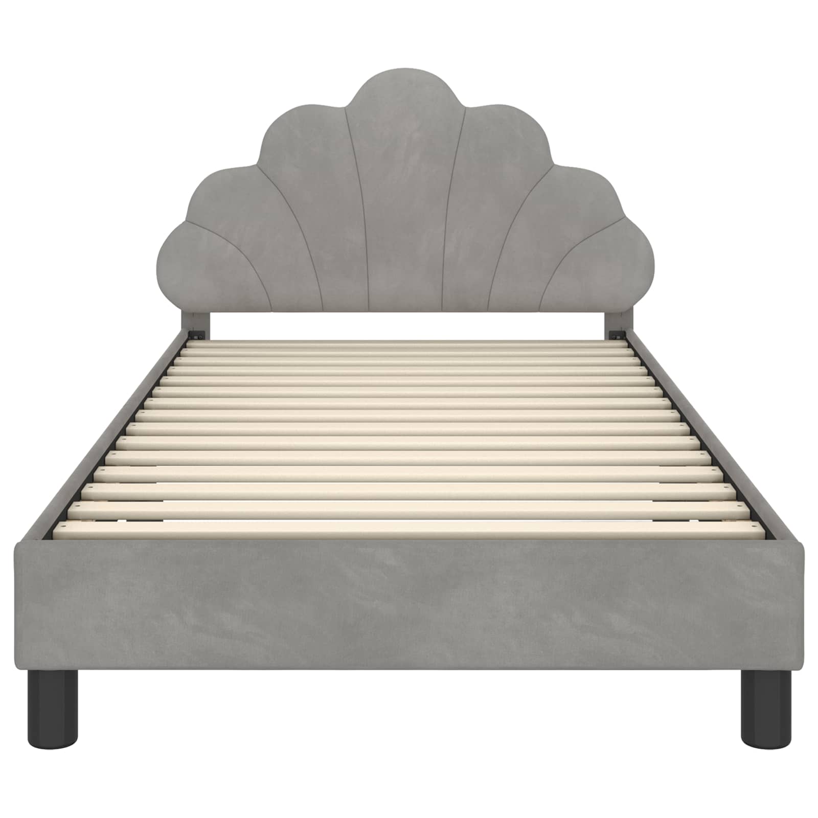 Struttura letto bambini con testata Grigio chiaro 90 x 200 cm 42011162