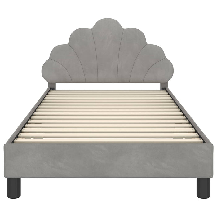 Struttura letto bambini con testata Grigio chiaro 90 x 200 cm 42011162