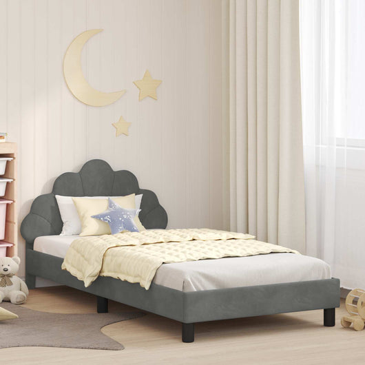 Struttura letto bambini con testata Grigio scuro 90 x 200 cm 42011163
