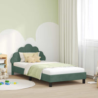 Struttura letto bambini con testata Verde Mare 90 x 200 cm 42011167