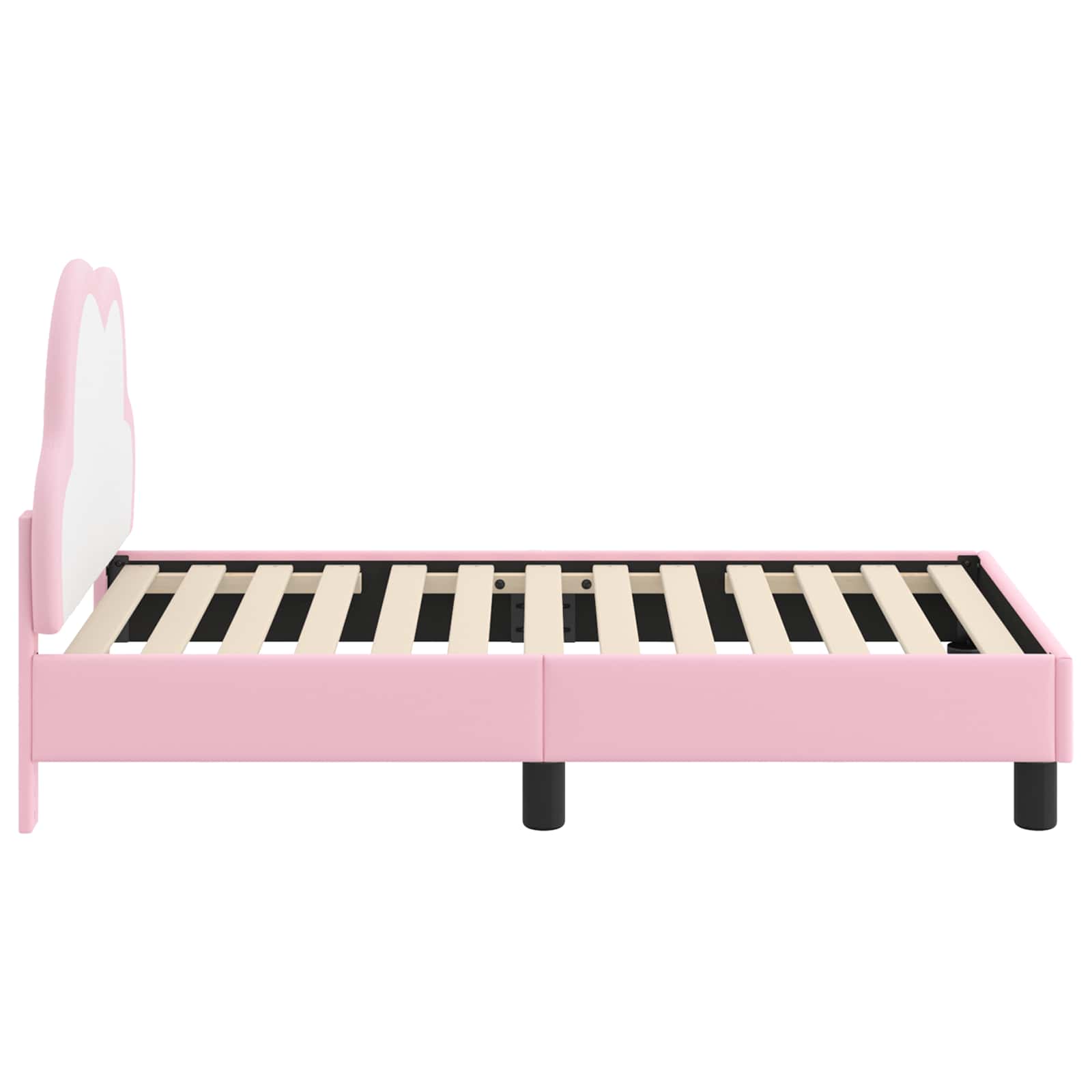 Struttura letto per bambini con testata Rosa 70 x 140 cm PU 42011169