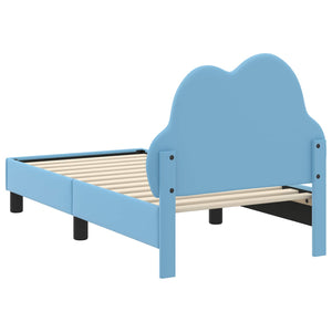 Struttura letto per bambini con testata Blu 70 x 140 cm PU 42011170