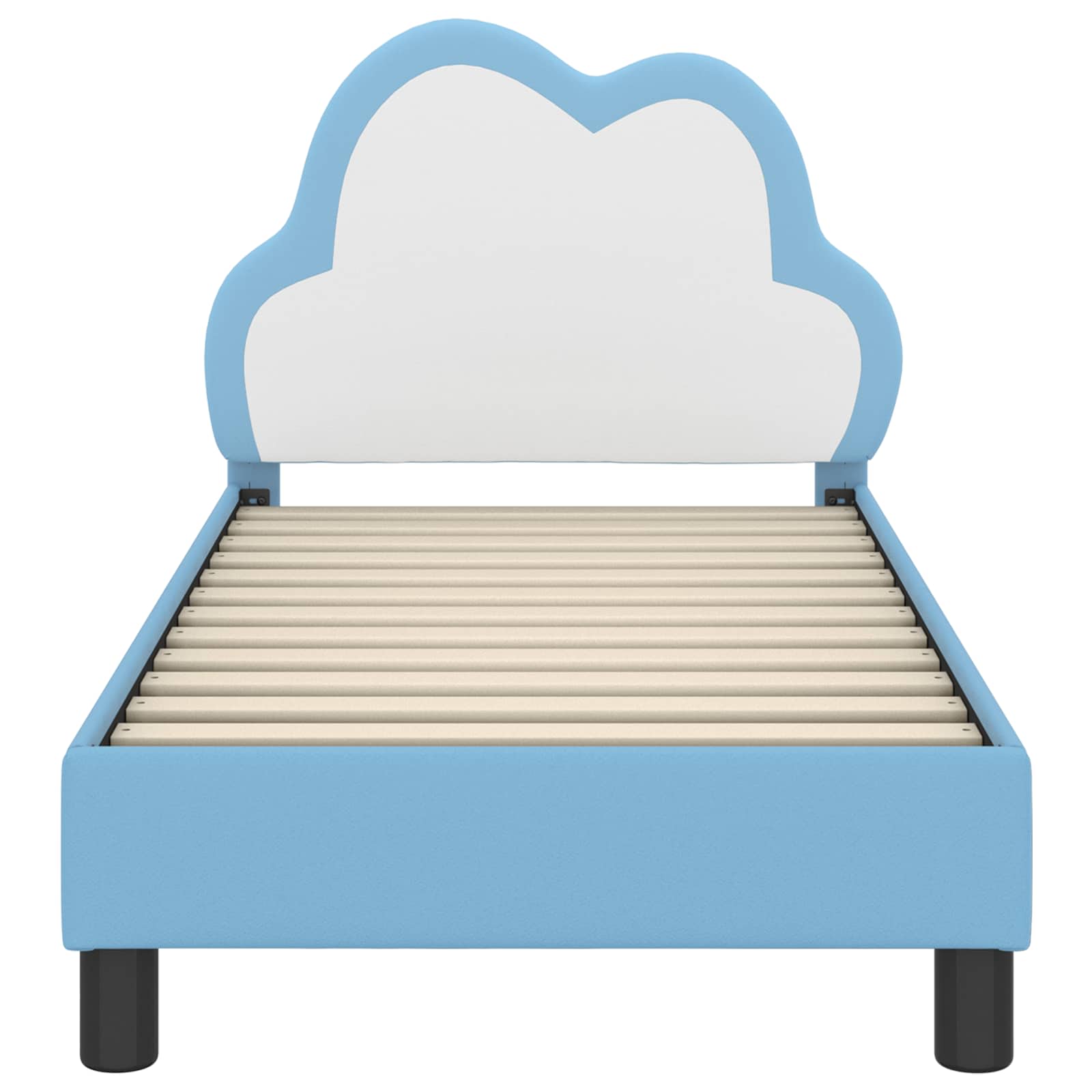 Struttura letto per bambini con testata Blu 70 x 140 cm PU 42011170