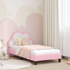 Struttura letto bambini con testata Rosa 80 x 160 cm PU 42011173