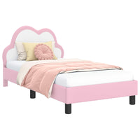Struttura letto bambini con testata Rosa 80 x 160 cm PU 42011173