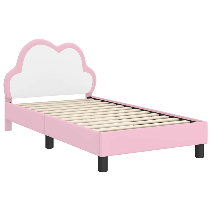 Struttura letto bambini con testata Rosa 80 x 160 cm PU 42011173
