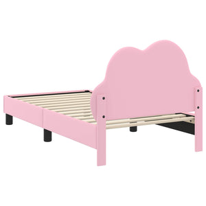 Struttura letto bambini con testata Rosa 80 x 160 cm PU 42011173