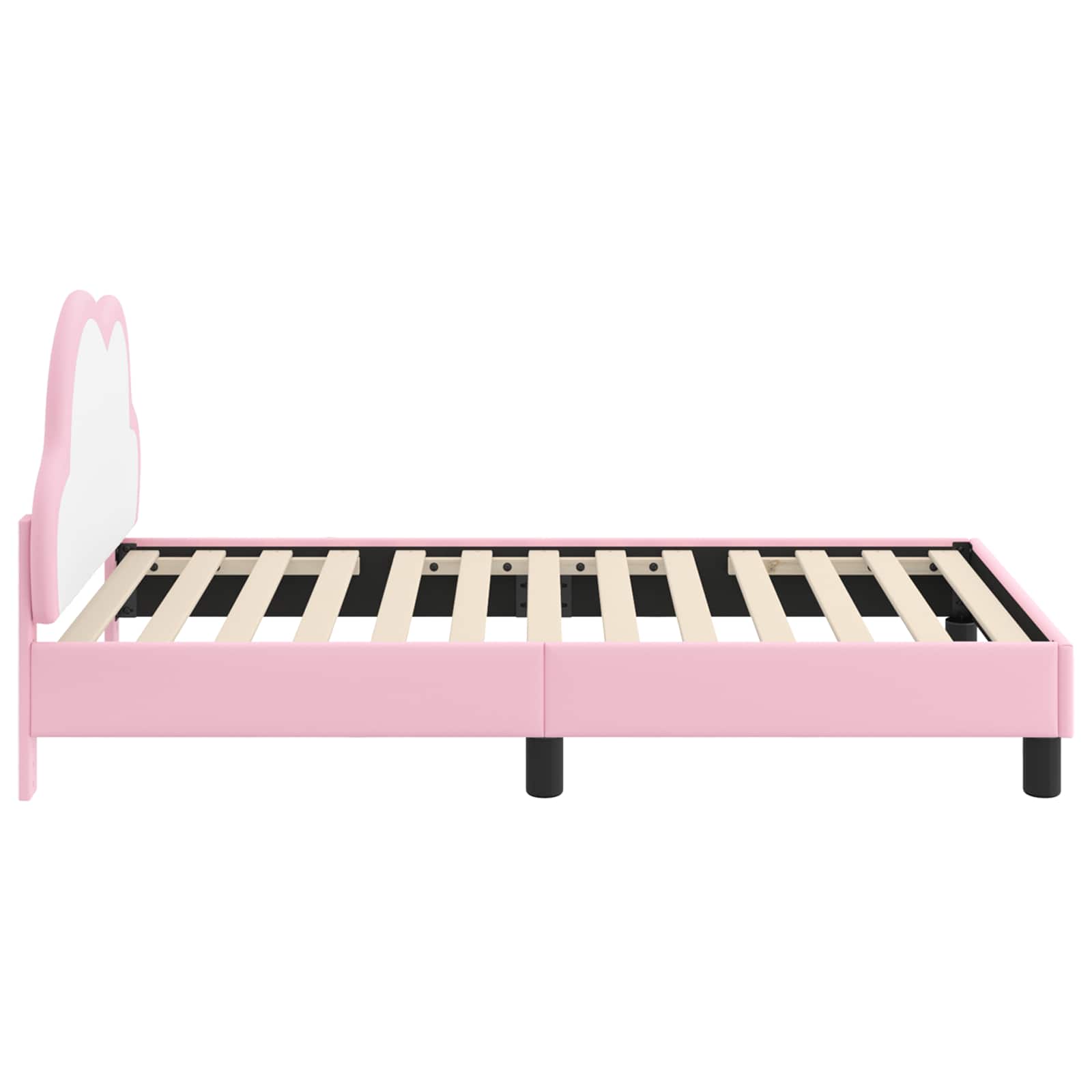 Struttura letto bambini con testata Rosa 80 x 160 cm PU 42011173