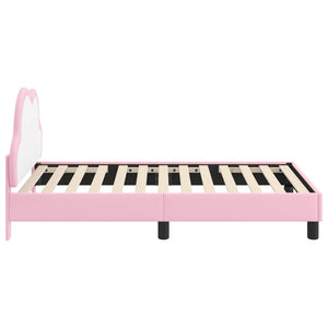 Struttura letto bambini con testata Rosa 80 x 160 cm PU 42011173
