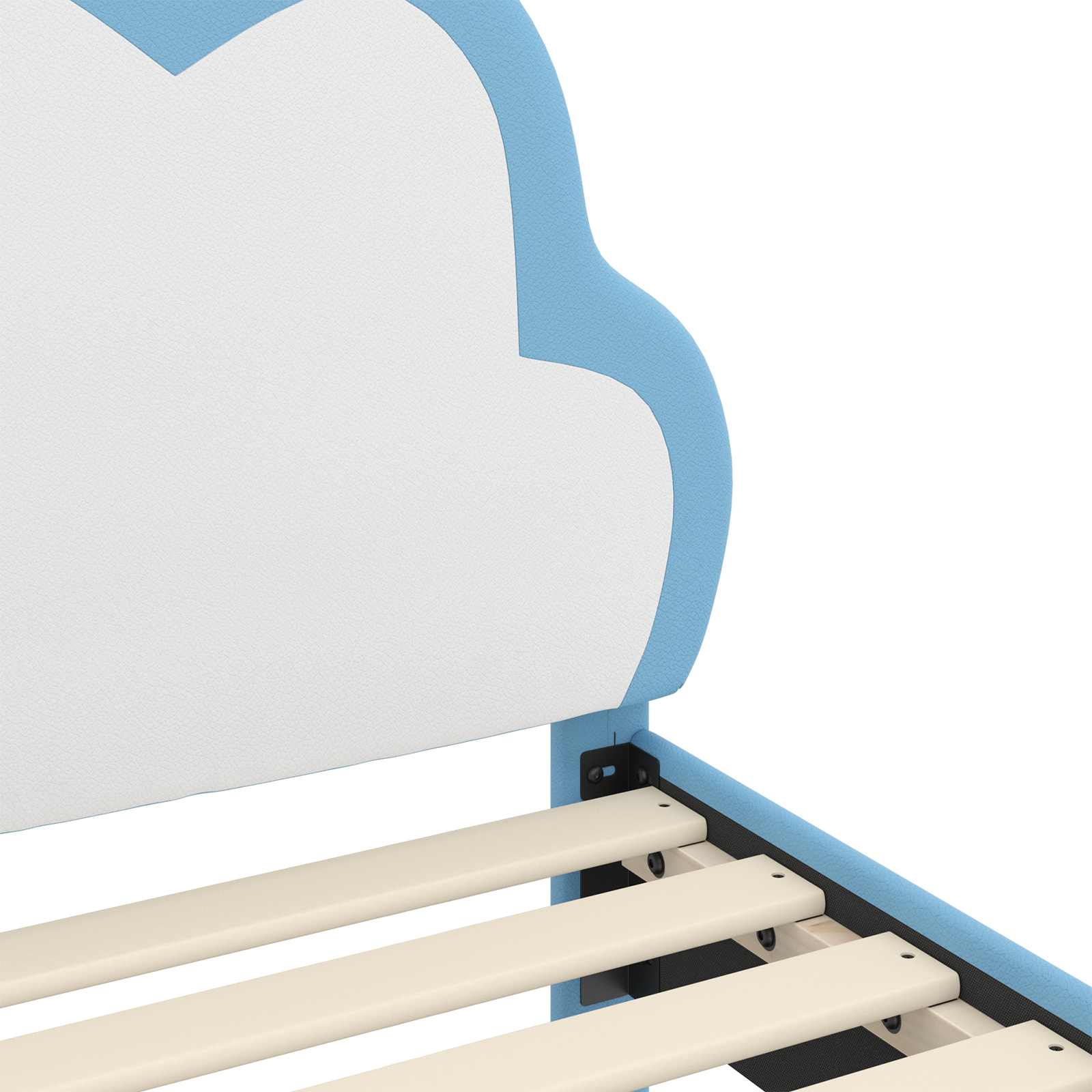 Struttura letto bambini con testata Blu 80 x 160 cm PU 42011174