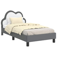 Struttura letto bambini con testata Grigio chiaro 80 x 160 cm 42011175