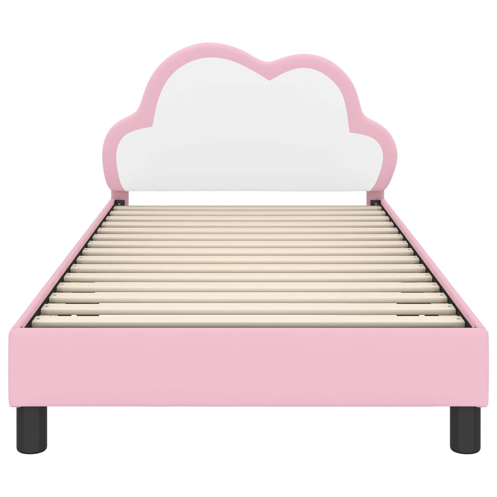 Struttura letto bambini con testata Rosa 80 x 200 cm PU 42011177