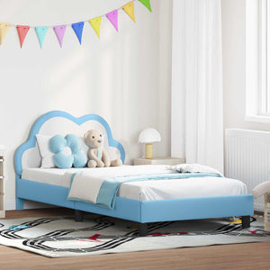 Struttura letto bambini con testata Blu 80 x 200 cm PU 42011178