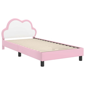 Struttura letto bambini con testata Rosa 90 x 190 cm PU 42011181
