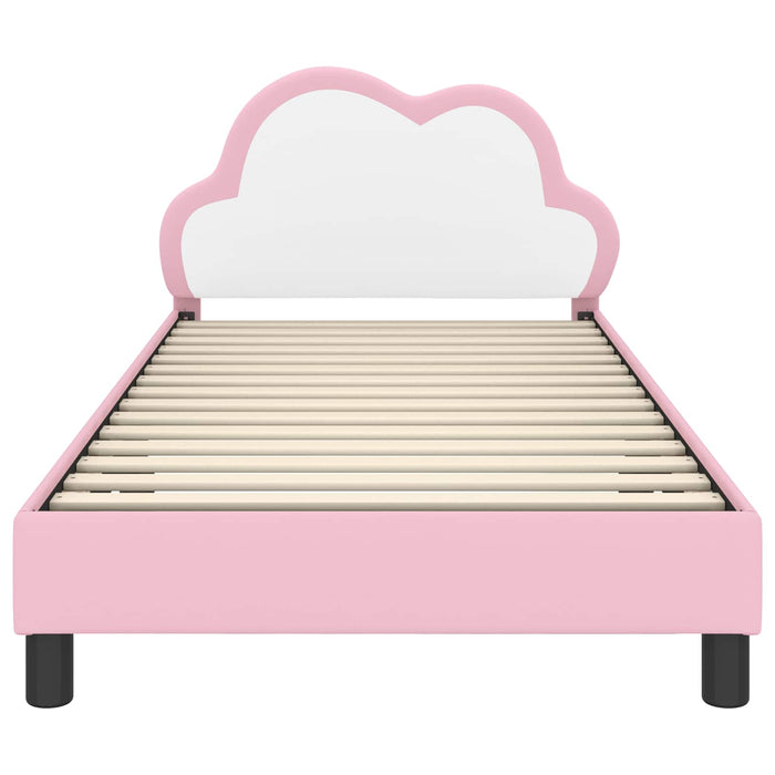 Struttura letto bambini con testata Rosa 90 x 190 cm PU 42011181