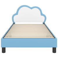 Struttura letto bambini con testata Blu 90 x 190 cm PU 42011182