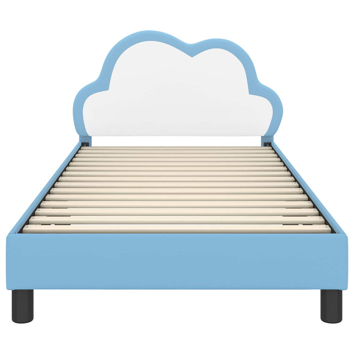 Struttura letto bambini con testata Blu 90 x 190 cm PU 42011182