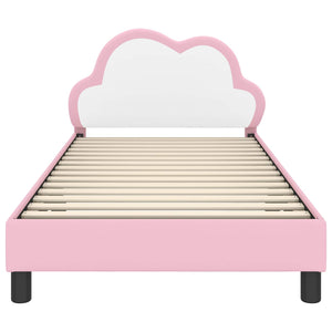 Struttura letto bambini con testata Rosa 90 x 200 cm PU 42011185