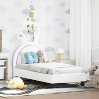 Struttura letto per bambini con testata Bianco 70 x 140 cm PU 42011189