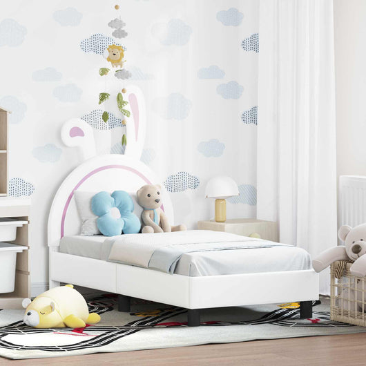 Struttura letto per bambini con testata Bianco 70 x 140 cm PU 42011189