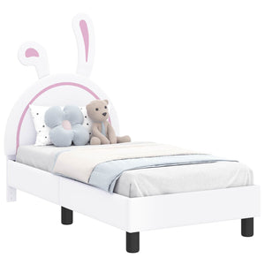 Struttura letto per bambini con testata Bianco 70 x 140 cm PU 42011189