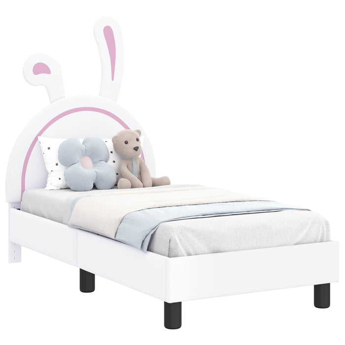 Struttura letto per bambini con testata Bianco 70 x 140 cm PU 42011189