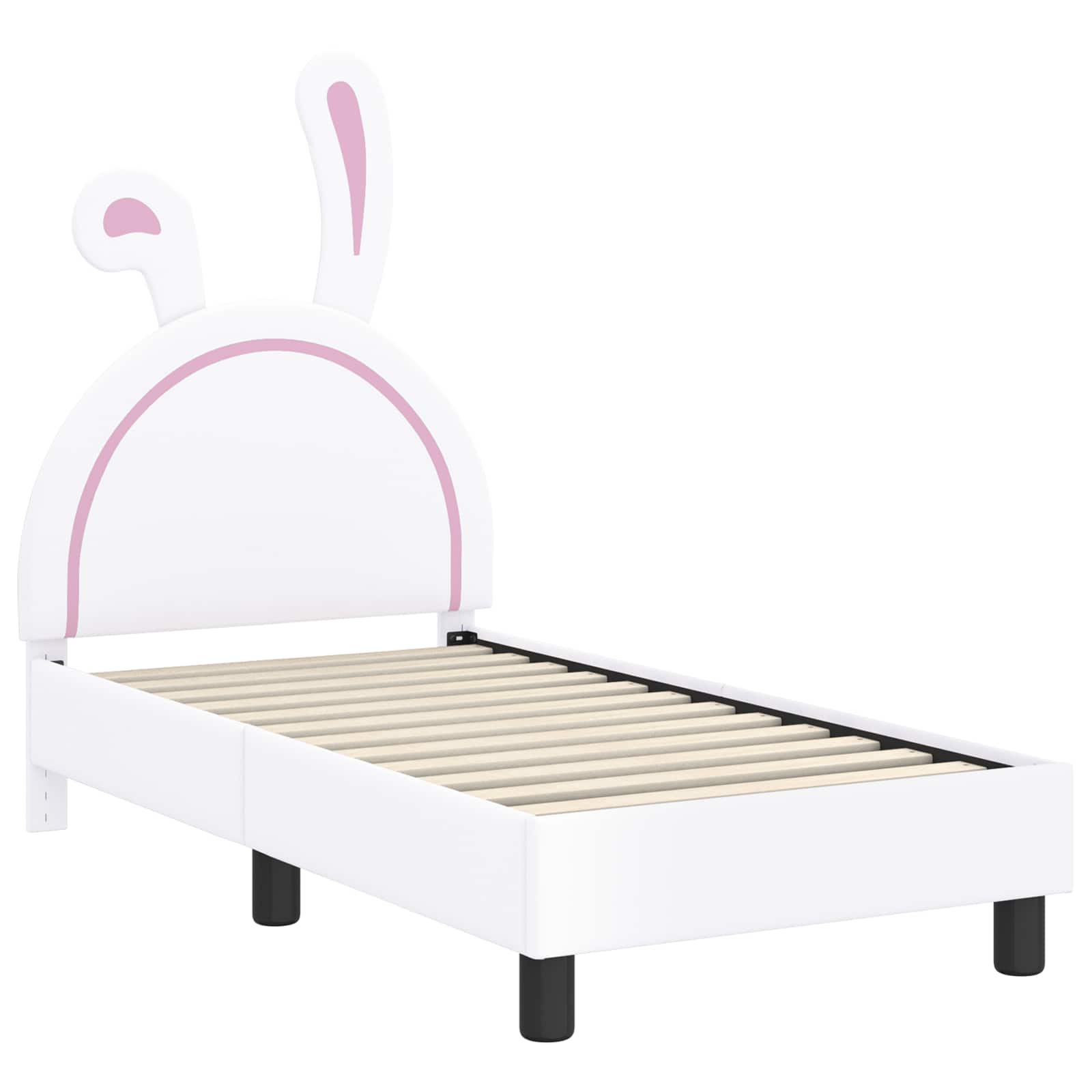 Struttura letto per bambini con testata Bianco 70 x 140 cm PU 42011189