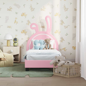 Struttura letto per bambini con testata Rosa 70 x 140 cm PU 42011191