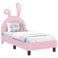 Struttura letto per bambini con testata Rosa 70 x 140 cm PU 42011191