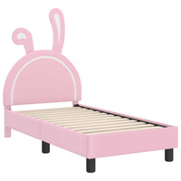 Struttura letto per bambini con testata Rosa 70 x 140 cm PU 42011191