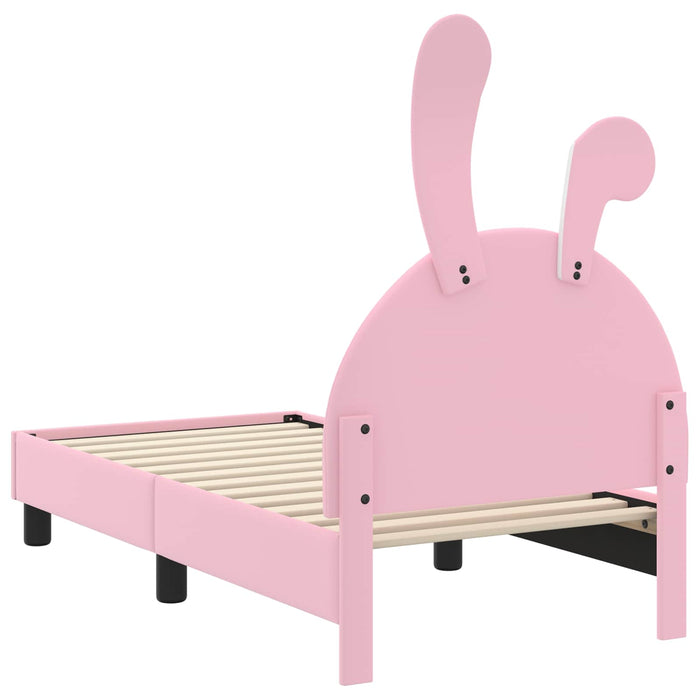Struttura letto per bambini con testata Rosa 70 x 140 cm PU 42011191