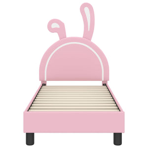 Struttura letto per bambini con testata Rosa 70 x 140 cm PU 42011191