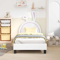 Struttura letto bambini con testata Bianco 80 x 160 cm PU 42011192