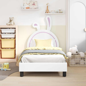 Struttura letto bambini con testata Bianco 80 x 160 cm PU 42011192