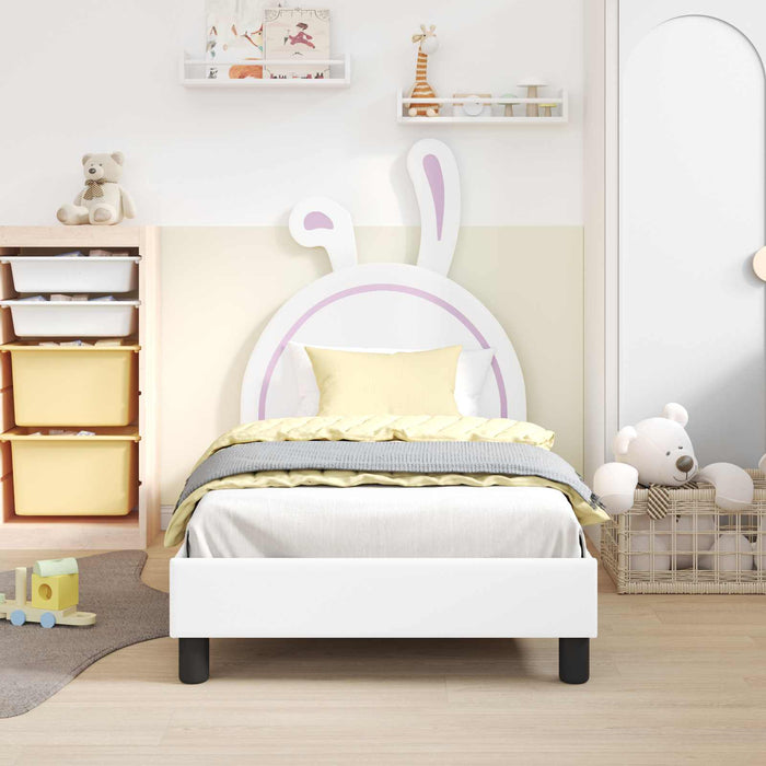 Struttura letto bambini con testata Bianco 80 x 160 cm PU 42011192