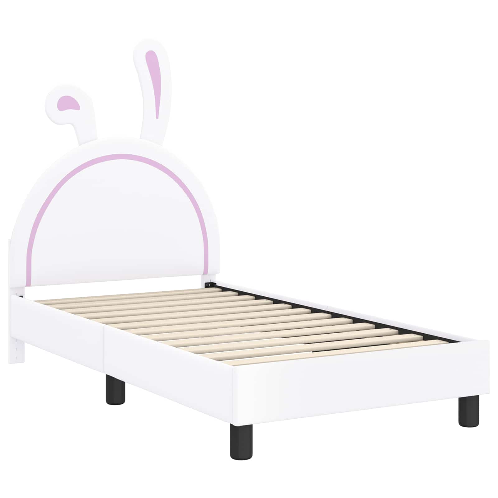 Struttura letto bambini con testata Bianco 80 x 160 cm PU 42011192