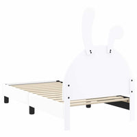 Struttura letto bambini con testata Bianco 80 x 160 cm PU 42011192