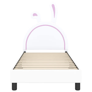 Struttura letto bambini con testata Bianco 80 x 160 cm PU 42011192